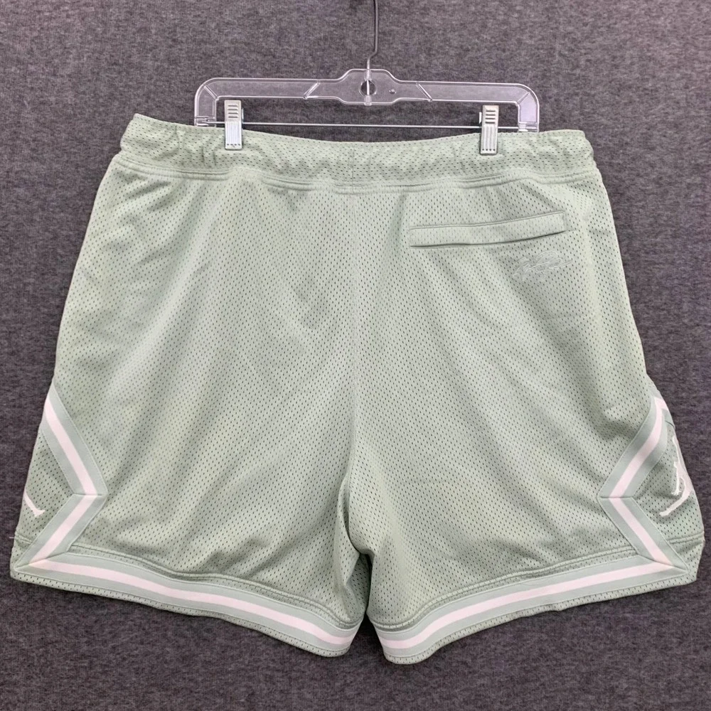 Jordan Diamond Mesh Men 2XL Basketball Short Mint Green White Jumpman DM1367-017